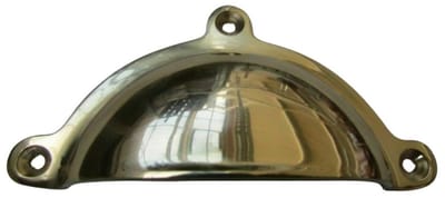 Royal lugged Cup Pull Handle Polished Brass