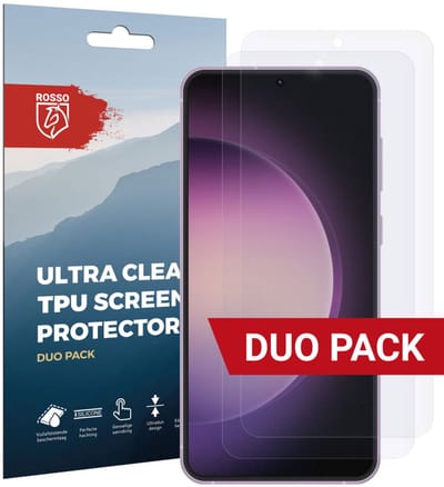 Rosso Screen Protector Ultra Clear Duo Pack Geschikt voor Samsung Galaxy S23 Plus | Folie | 2 Stuks