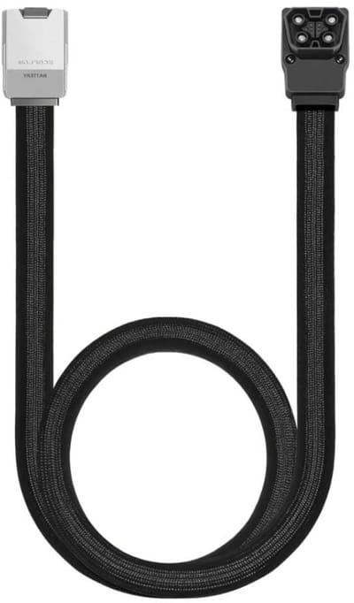 Extra Batterijkabel - Verbindingskabel Stroom - Energie Uitbreiden - Specifieke Poort - 2 Meter - Zwart