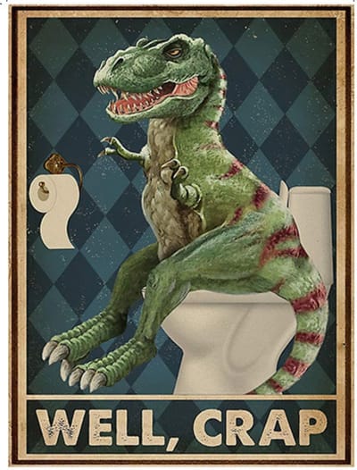 Nivard Well, Crap - Have A Nice Poop - Are You Pooping Cat - Are You Pooping - Your Butt Napkins My Lord - Grappige Poster - 30x40cm