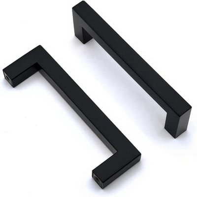 Stainless Steel Kastgrepen Zwarte Deurklinken voor Meubels met Schroeven - 96mm Gatafstand, Perfect voor Keuken en Dressoirs