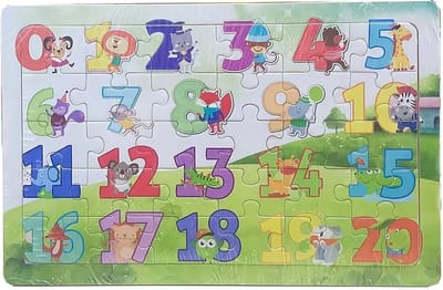 Cijfers Houten Puzzel met Dieren - Educatief speelgoed voor kinderen vanaf 3 jaar