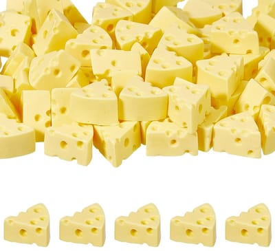 Dailygoods- Miniatuur Eten 70 Stuks - Hars Kaas Modellen - Poppenhuis Accessoires - Keuken Decoratie - Creatief Handwerk - Realistische Stijlen - Poppenhuisaccessoires