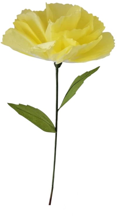 Dijk Natural Collections papieren decoratie bloem geel 20 x 58 cm