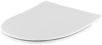 Plieger Zano closetzitting Slim met deksel met softclose en lift-off voor wandcloset Zano en Zano Compact wit
