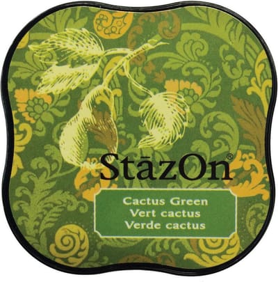 Stazon sneldrogend stempelkussen midi Cactus Green