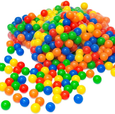 LittleTom Baby Ballenbak 350 Ballen - 5,5 cm Speelballen voor Kinderen - Veilig en Duurzaam Ballenbad voor Peuters en Kleuters - Activiteiten en Spel Ontwikkeling Thuis en Buitenshuis