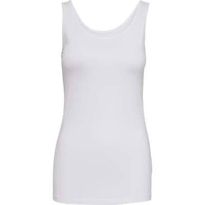 Jacqueline de Yong witte dames top   Ronde hals   Regular fit   Mouwloos Wit M