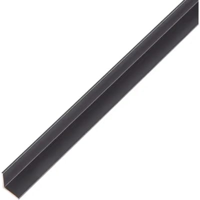 Alberts Hoekprofiel - Aluminium Zwart - 10x10x1mm 1m