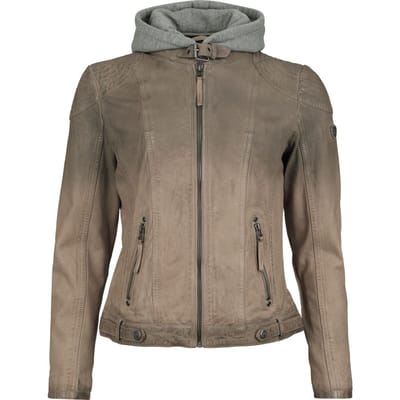 Mauritius Lederen jas - Cascha LAMOV - XS tot 4XL - voor Vrouwen - taupe