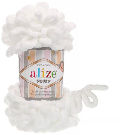 Alize Puffy 55 White Pakket 5 bollen 100 Gram