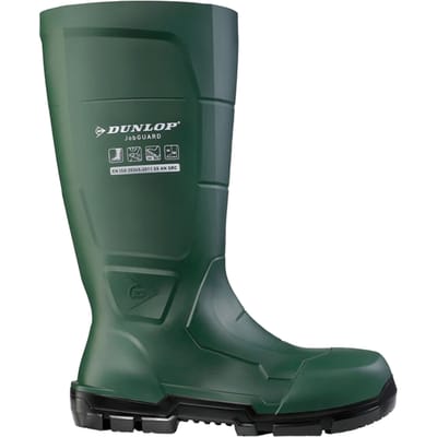 Dunlop Volwassen uniseks Acifort Jobguard Wellington Laarzen (Groen)