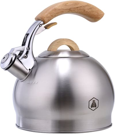Laguiole Fluitketel - 3L - RVS - Geschikt voor alle Warmtebronnen - Fluitketel Inductie - Fluitketel voor op Gas