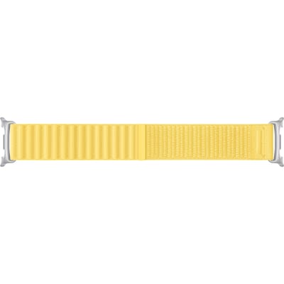 Originele Fabric Band voor de Samsung Galaxy Watch 9 (40/44mm) / Watch 8 (40/44mm) / Classic (46mm) - Maat M/L - Geel