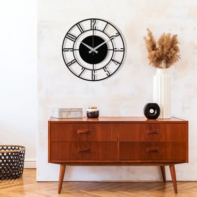 Wandklok Wallity | 100% Metaal | Zwart