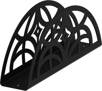 Gamet AD302 Serie - Serwetnik - Zwart Structuur - Staal - Elegant