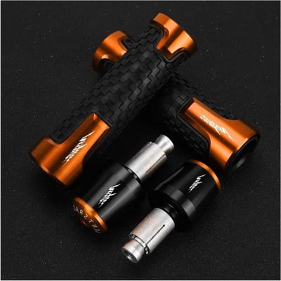 Motorfiets Handvatten - Handgrepen Stuur - Rijden Verbeteren - Antislip Ontwerp - 22MM - Oranje
