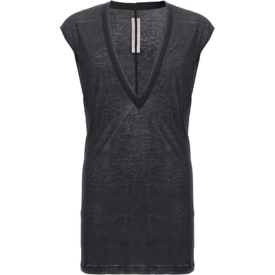 Rick Owens Zwarte Katoenen T-Shirt