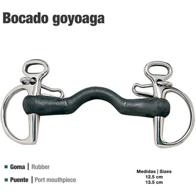 Rubber Bit voor Paard Zaldi Goyoaga 21102R