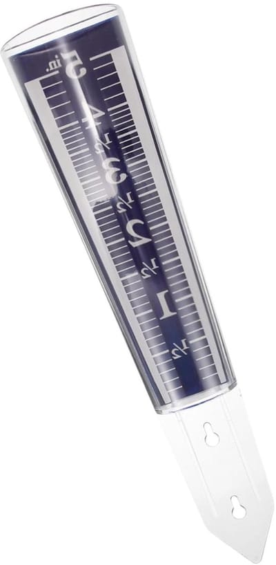 Regenmeter Tuin - Neerslagmeter Buiten - Waterstand Meten - Duidelijk Afleesbaar - 315 cm Hoog - Blauw