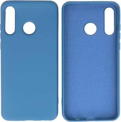 Hoesje Geschikt voor de Huawei P30 Lite - Fashion Color Backcover Telefoonhoesje - Navy
