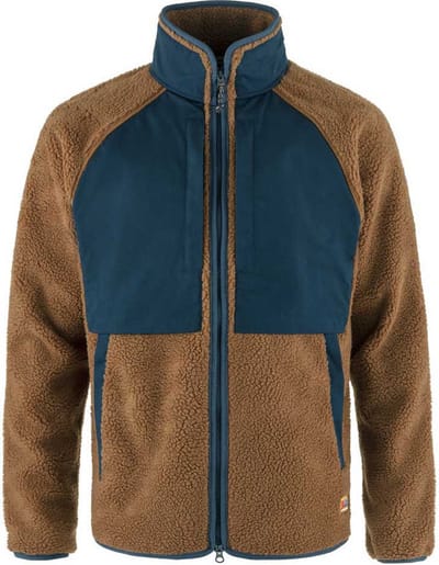 Fjällräven Vardag Pile Fleece Met Volledige Rits Bruin M Man