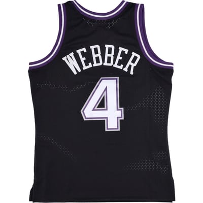 Basketbaltanktop voor heren Nba Swingman Jersey Hardwood Classics No 4 Chris Webber 2000-01 Sackin