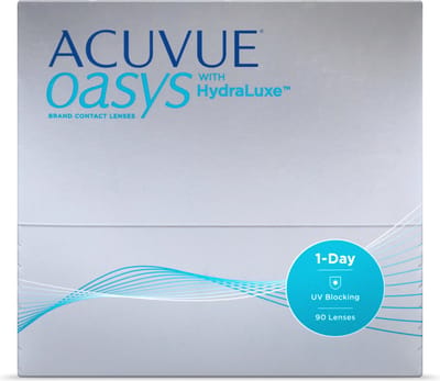 -10.00 - ACUVUE® OASYS 1-Day WITH HYDRALUXE - 90 pack - Daglenzen - BC 8.50 - Contactlenzen