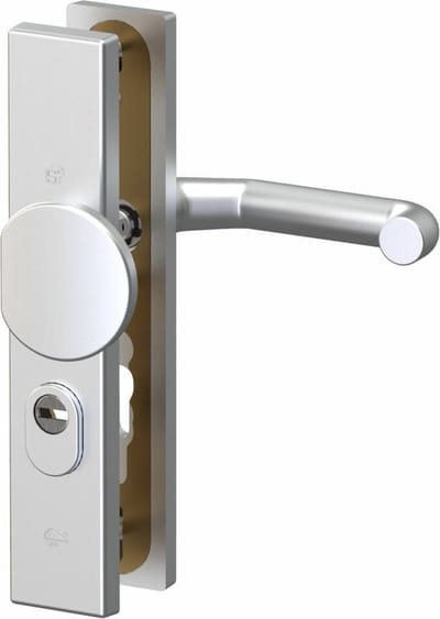 Veiligheidsgarnituur - Aluminium - Aluminium - S2 - S2 5029 met kerntrekbeveiliging SKG*** - duwer-kruk PC92