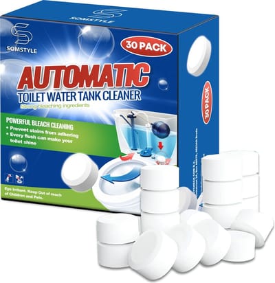 Somstyle Toiletblokjes Inbouwreservoir – 30 Stuks WC Blokjes – Voordeelverpakking - Wit