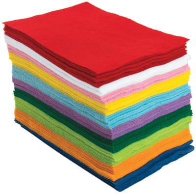 Colorations vilt knutselset - 100 vellen in 10 kleuren voor creatief plezier.