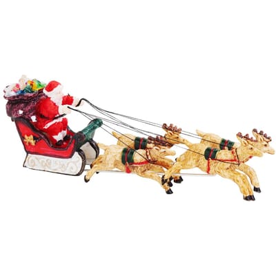 VBS Decoratiefiguur "De kerstman op reis"