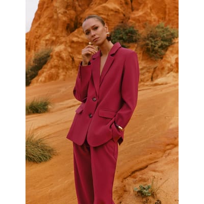 Blazer Jadie - Single Breasted Boyfriend | Brick Red