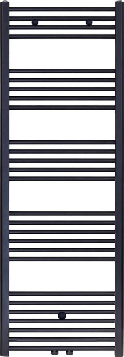 Rad-ion Handdoekradiator Middenaansluiting 1800x600 Geborsteld Mat Zwart