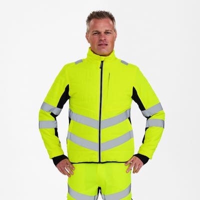 Engel Safety gewatteerde jack 1159-158 - Hi-vis Yellow / Black - L