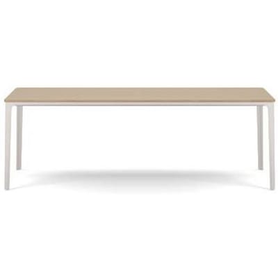 Vitra - Plate eettafel - Eiken naturlijk geolied - wit - 240 x 100 cm - bruin