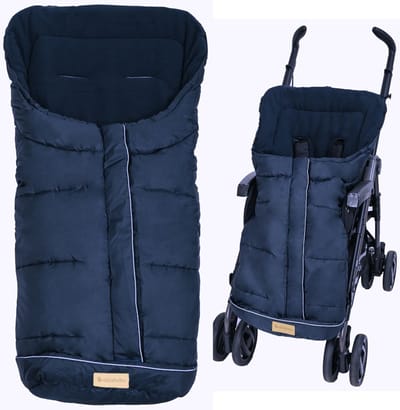 Voetenzak Buggy Universeel met zachte fleece voering - Blauw 6-36 mnd