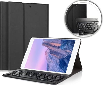 Hoes met Toetsenbord geschikt voor iPad Air 1 - Book Case Cover Zwart