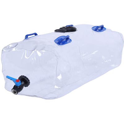 Réservoir d'eau PVC 30 gallons Réservoir d'eau portable Transparent Pliable Sac d'eau Conteneur pour Urgence Camping white