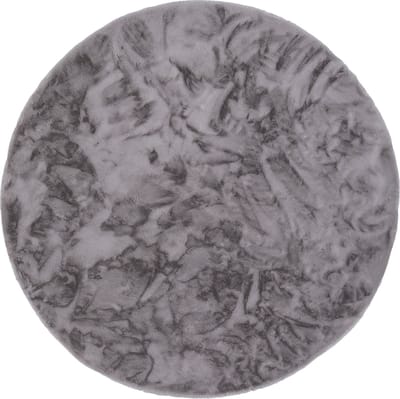 Pergamon Luxe Super Zachte Bont Vloerkleed Tapijt Plush Rond