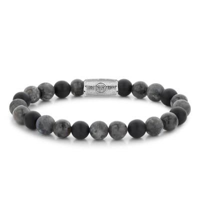 Rebel & Rose More Balls Than Most Grey Rocks - 8mm RR-80069-S-17.5 cm