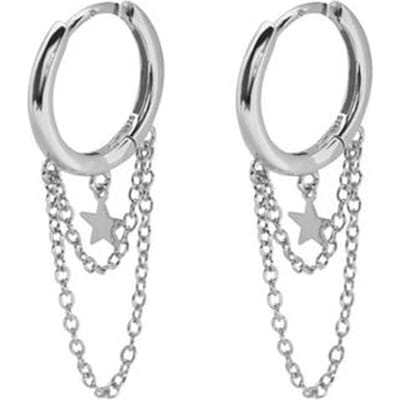 100% Massief 925 Sterling Zilveren Ketting Kwast Oorbel Ster Hoop Oorbellen Fijne Sieraden voor Vrouw Dames Bijoux Femme Charmant Cadeau gray