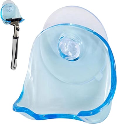 *** Set van 2 stuks Scheermeshouders Familie Pack - Badkamer- Accessoires- Scheermesje ophangen - Douche- Badkamermuur - Handig - Binnen handbereik - van Heble® ***
