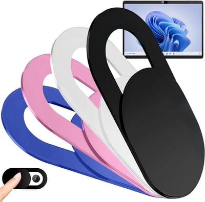 Dailygoods - Webcamafdekking - 8 stuks - Bescherming voor camera - Compacte hoes - Laptop en telefoon - Webcamcover voor privacy - Ideaal voor thuis e...