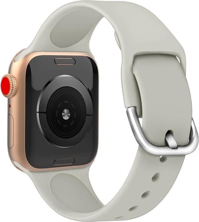 Smartwatch bandje - Apple Watch 42mm 44mm - grijs siliconen