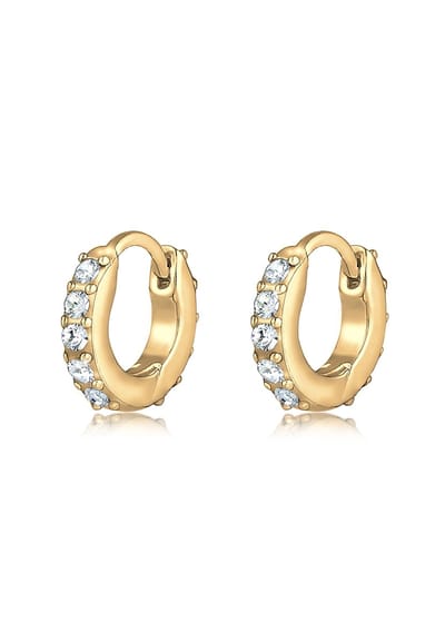 Elli Dames Oorbellen Dames Sparkling Oorringen Kristalle van 925 Sterling Zilver