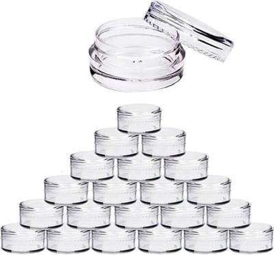 mini crème potjes - proefjes - 3 grams potjes - proef potjes - monster potjes - cosmetica potjes - Potjes met plastic deksel - Sample potjes - Lege potjes met deksel -Zalfpotjes - Plastic potjes met deksel - Potjes met schroefdop