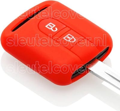 Autosleutel Hoesje geschikt voor Nissan - SleutelCover - Silicone Autosleutel Cover - Sleutelhoesje Rood