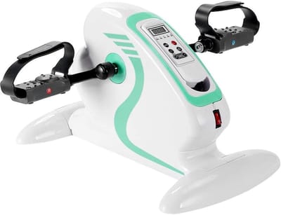 Onderbouw Hometrainer - Pedaal Trainer - Actieve Revalidatie - Elektrische Ondersteuning - 48x38x29cm - Wit