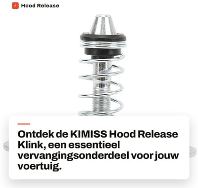 Dailygoods- Hood Release Klink - Bovenste Motorkapvergrendeling - Vervanging voor E46/E52/E53 - Schokbestendig - Duurzaam ABS-Materiaal - Verbeterde Veiligheid